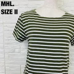 2026年最新】MHL. 柄・デザイン：ボーダー レディース 半袖(Tシャツ) T