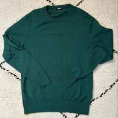 ユニクロ エクストラファインメリノウール クルーネックセーター Mサイズ