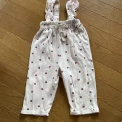 いちご柄フリル付きパンツ80