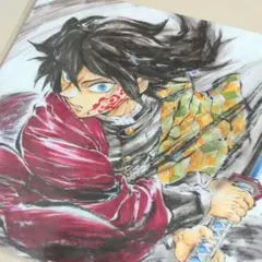 映画 鬼滅の刃 無限城編 入場者特典 第15弾 冨岡義勇 誕生日記念ボード 色紙