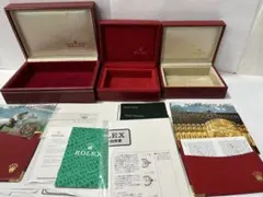 ロレックス純正デイトジャスト レディースBOX 3箱付属品計16点【ジャンク品】