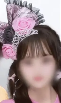 盛り髪セット ピンク体育祭