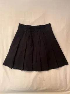 黒 プリーツスカート ショートパンツ付き