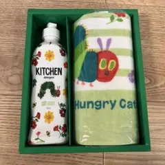 【匿名】はらぺこあおむし キッチン用洗剤とハンドタオル　セット