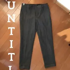 新品 UNTITLED　ズボン　ボトムス　Mサイズ　毛　綿　アンタイトル