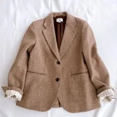 美品 ユニクロ イネス コラボ ツイードジャケット テーラードジャケット M