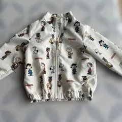 PEANUTS スヌーピー 総柄 ウィンドブレーカー 90cm