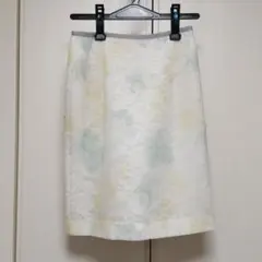 訳あり！アプワイザーリッシェ　レースボンディングフラワープリントタイトスカート