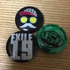 EXILE AW 缶バッチ USA