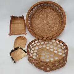 竹かご、竹製品小物