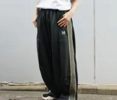 Needles ヒザデル トラックパンツ ヒザデルパンツ L ダークグリーン