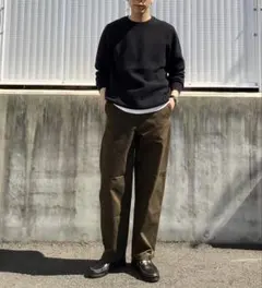 【新品未使用】UNIQLO U ワイドチノ オリーブ ブラウン ユニクロ