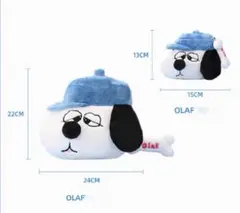スヌーピーPEANUTS オラフ ぬいぐるみポーチ ショルダーバッグ 2点セット