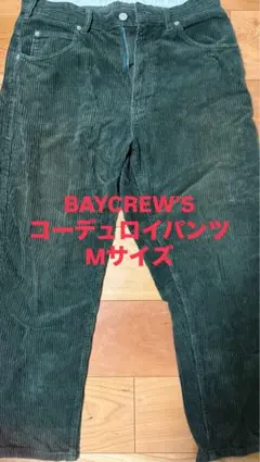 BAYCREW'S コーデュロイワイドパンツ ダークグリーン
