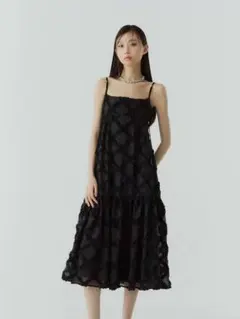 LE'RURE】SERENA Jacquard flare dress - メルカリ
