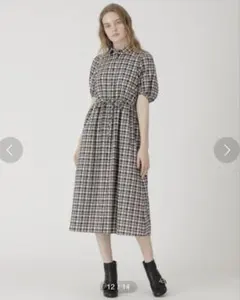 クレストブリッジチェックミニローンドビーワンピース 38サイズ