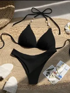 SHEIN 水着　ブラックビキニ　レディース　黒