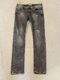 Zara ダメージデニム　ブラック、ダークグレー系　w32