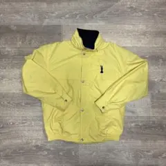 ミズノ ナイロンジャケット イエロー 刺繍ロゴ メッシュ裏地