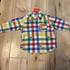 ミキハウス チェック柄 シャツ 80