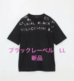 ブラックレーベルクレストブリッジ　オーバーチェックロゴグラフィックTシャツ　LLのサムネイル
