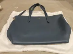 FURLA ブルー レザー トートバッグ