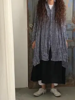 ヴェリテクール リネン オーバーサイズ ゆったり チェックワンピース 麻 楽天市場】Veritecoeur ヴェリテクール（ワンピース｜レディース