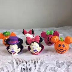 ハロウィン ミッキー ミニーマウス スナックケース 小物入れ６点セット