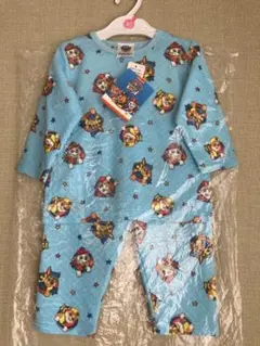 【新品】パウパトロール 長袖パジャマ　ダイヤキルト 腹巻き付き ブルー90cm
