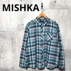 MISHKA ミシカ メンズビッグサイズ 長袖チェックシャツ XXLのサムネイル