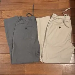 グレー ベージュ パンツ XS セット