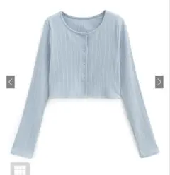 クロップド丈リブカーディガン[dk1367]