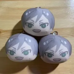 【3個セット】ハイキュー!!　灰羽リエーフ　おまんじゅうにぎにぎマスコット2　A