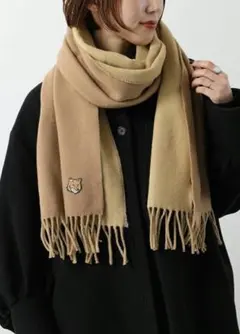 MAISON KITSUNÉ ベージュ マフラー✴︎タグ付き新品 楽天市場】【11/14
