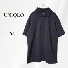 UNIQLO　ユニクロ ドライカノコポロシャツ M ブラック 半袖 メンズ