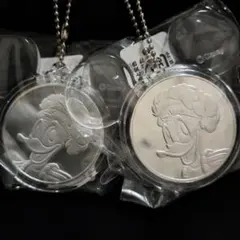 ドナルド キーホルダー ディズニー ミッキー ドナルドダック シルバー メタル