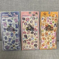 正規品★ボンボンドロップシール　ディズニー　プリンセス　スティッチ　プーさん