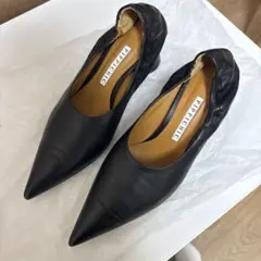 PIPPICHIC ブラック レザー パンプスのサムネイル