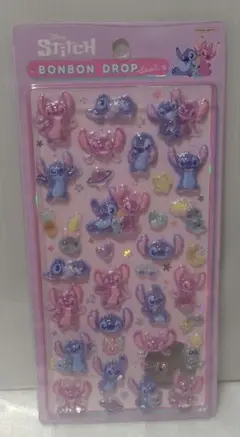 ディズニー　スティッチ　エンジェル　ボンボンドロップシール