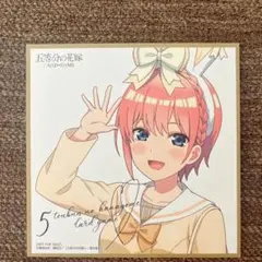 五等分の花嫁カードゲーム お祭り騒ぎの日常 BOX購入特典色紙 中野四葉
