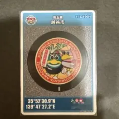 マンホールカード 埼玉県 越谷市 ガーヤちゃん　初期ロット　001
