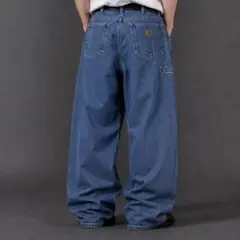 00s Carhartt denim pants メキシコ製 革タグ W46のサムネイル