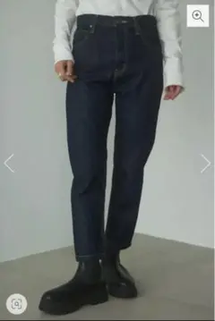 美品⚑ブラックバイマウジー　ウィラ　HUILA ワンウォッシュデニム　26