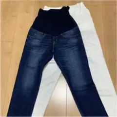 無印良品　マタニティ用ジーンズ2本セット