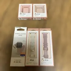 新品★エレコム Apple Watch 42/41/40 レザーバンド×３個❤️