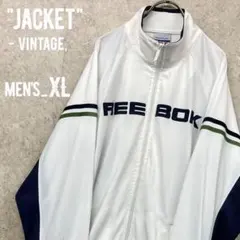 レアデザイン《リーボック》刺繍トラックジャケット ジャージ/メンズXL