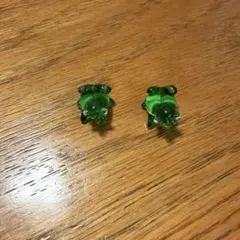 ガラス細工 ミニチュア カエル　置き物