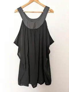 Cloche 黒 ノースリーブ チュニック