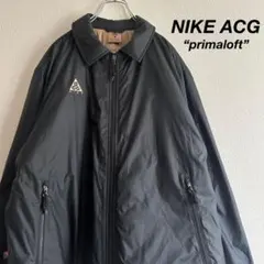 NIKE ACG ナイキ 中綿ジャケット ブルゾン プリマロフト 刺繍ロゴ 黒