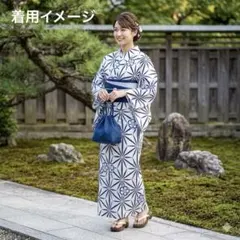 東レ セオ‪α‬ ゆめかんざし 反物 457 縞 ストライプ 青 白 浴衣 着物 